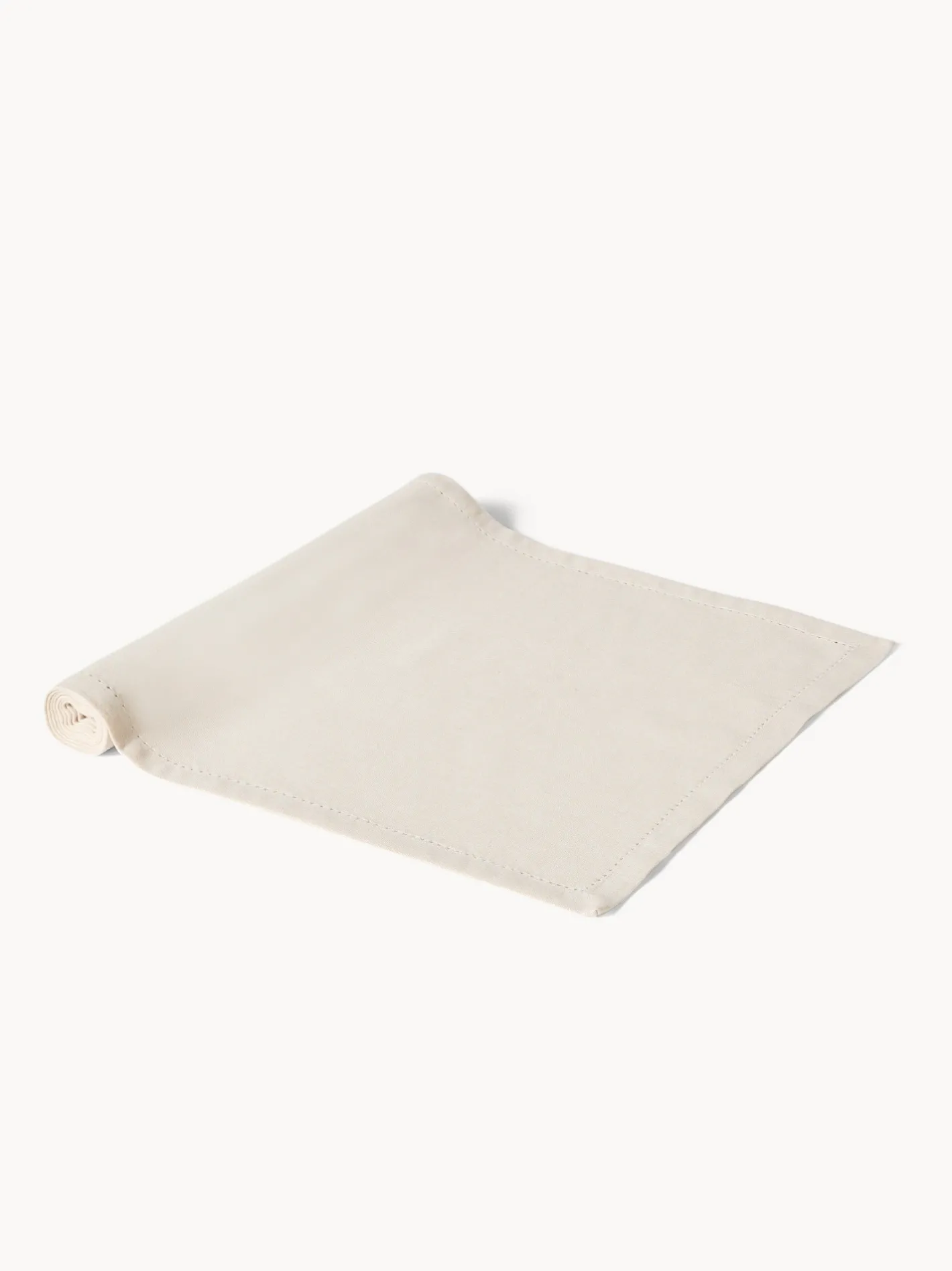 coincasa Runner|Tovaglie E Runner Natalizi|Runner in cotone e lurex con orlo à jour Bianco