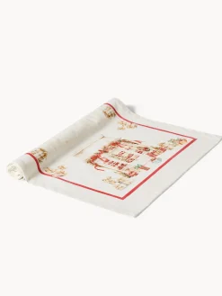 Runner|Tovaglie E Runner Natalizi|Runner in drill di puro cotone Gloriosa by Tessitura Randi Bianco