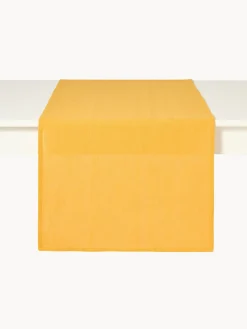 coincasa Runner|Runner in slub di cotone tinta unita Giallo ocra