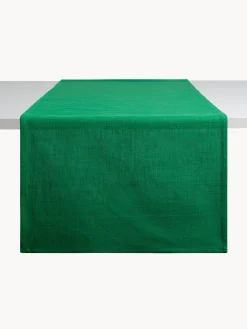 coincasa Biancheria Da Tavola|Runner|Runner in slub di cotone tinta unita Verde
