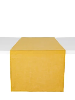 coincasa Biancheria Da Tavola|Runner|Runner puro lino lavato tinta unita Giallo ocra