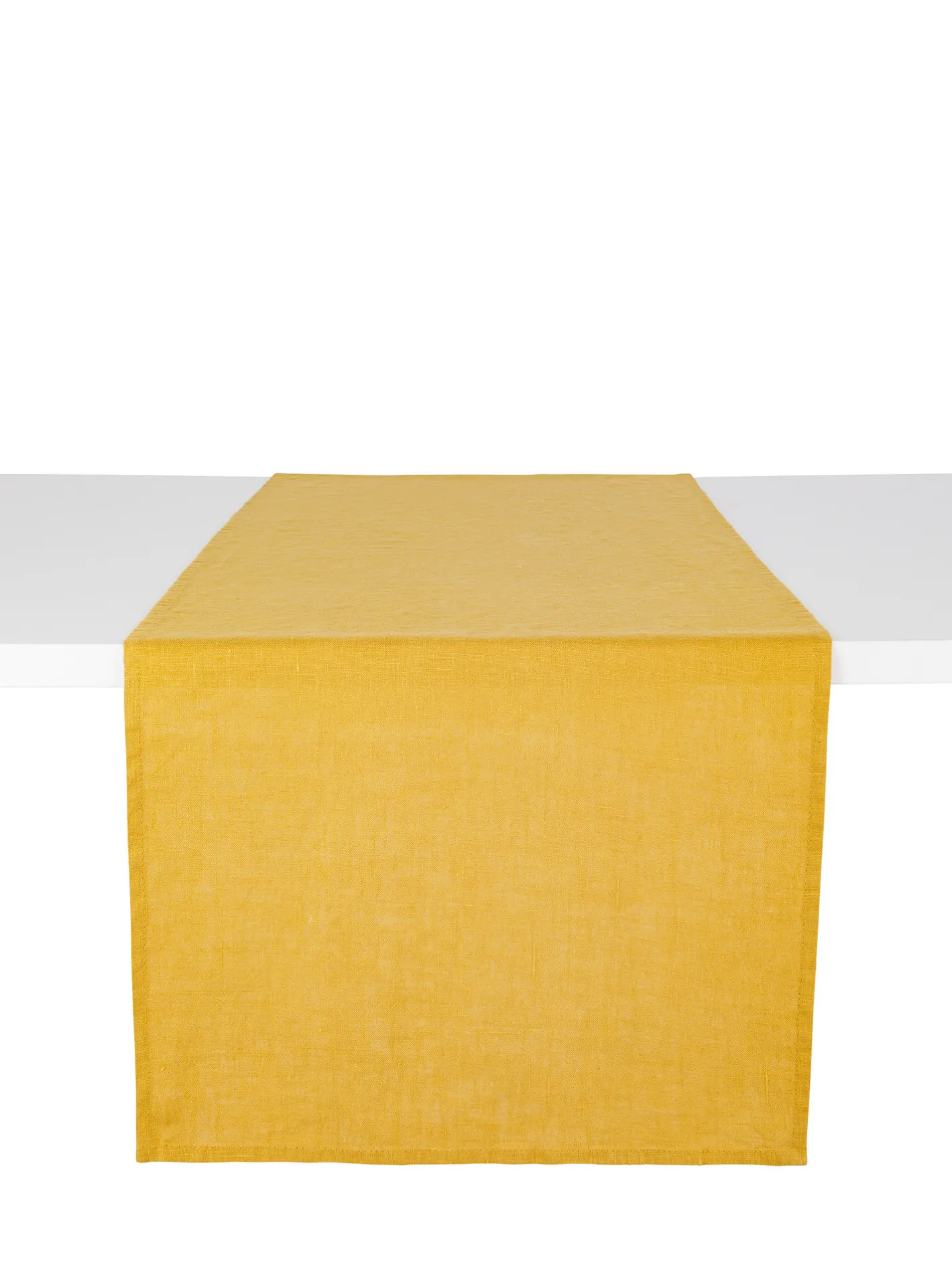 coincasa Biancheria Da Tavola|Runner|Runner puro lino lavato tinta unita Giallo ocra