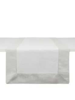 coincasa Biancheria Da Tavola|Runner|Runner puro lino orlo ajour Bianco