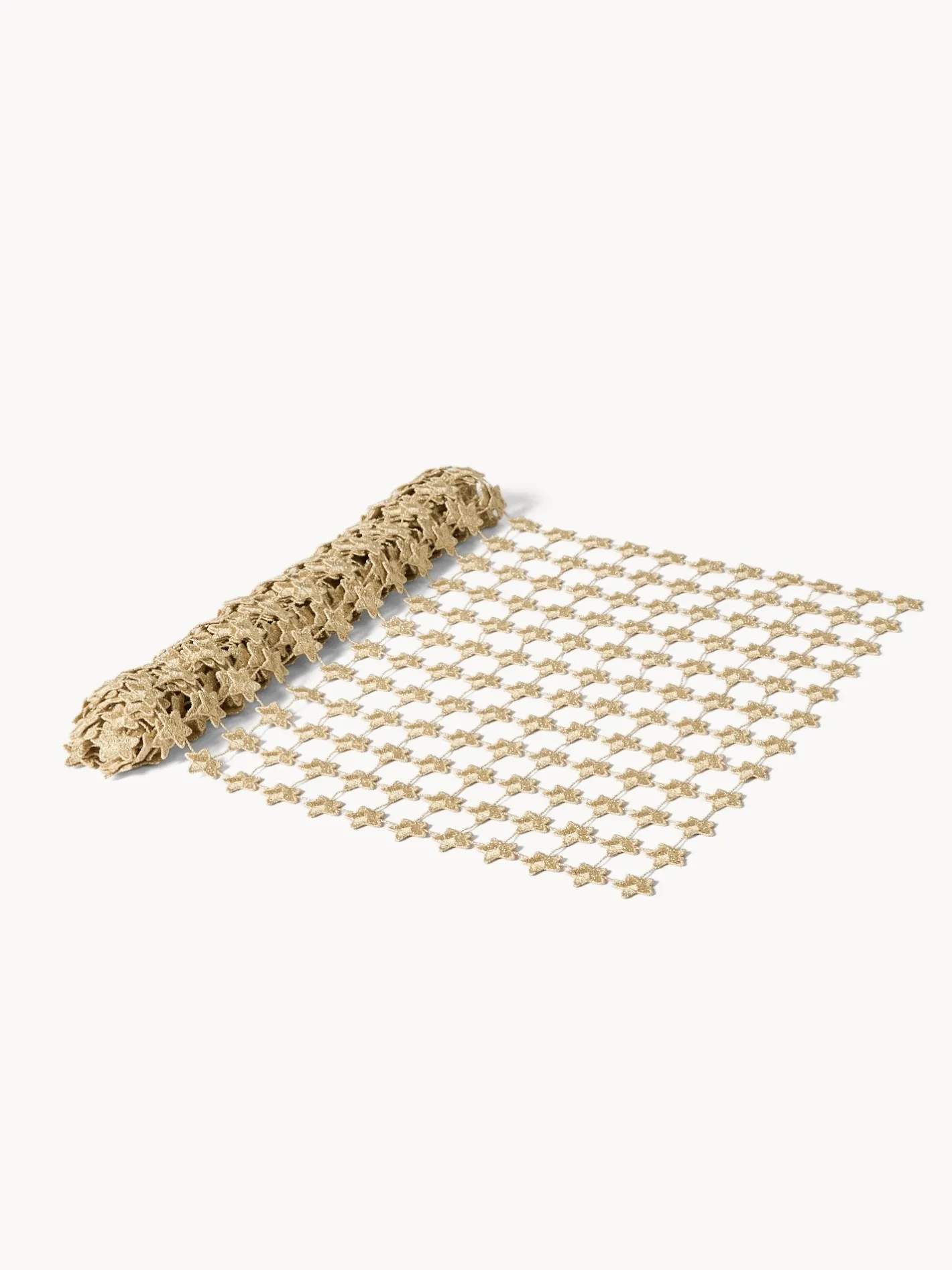 coincasa Runner|Tovaglie E Runner Natalizi|Runner traforato in lurex dorato Oro