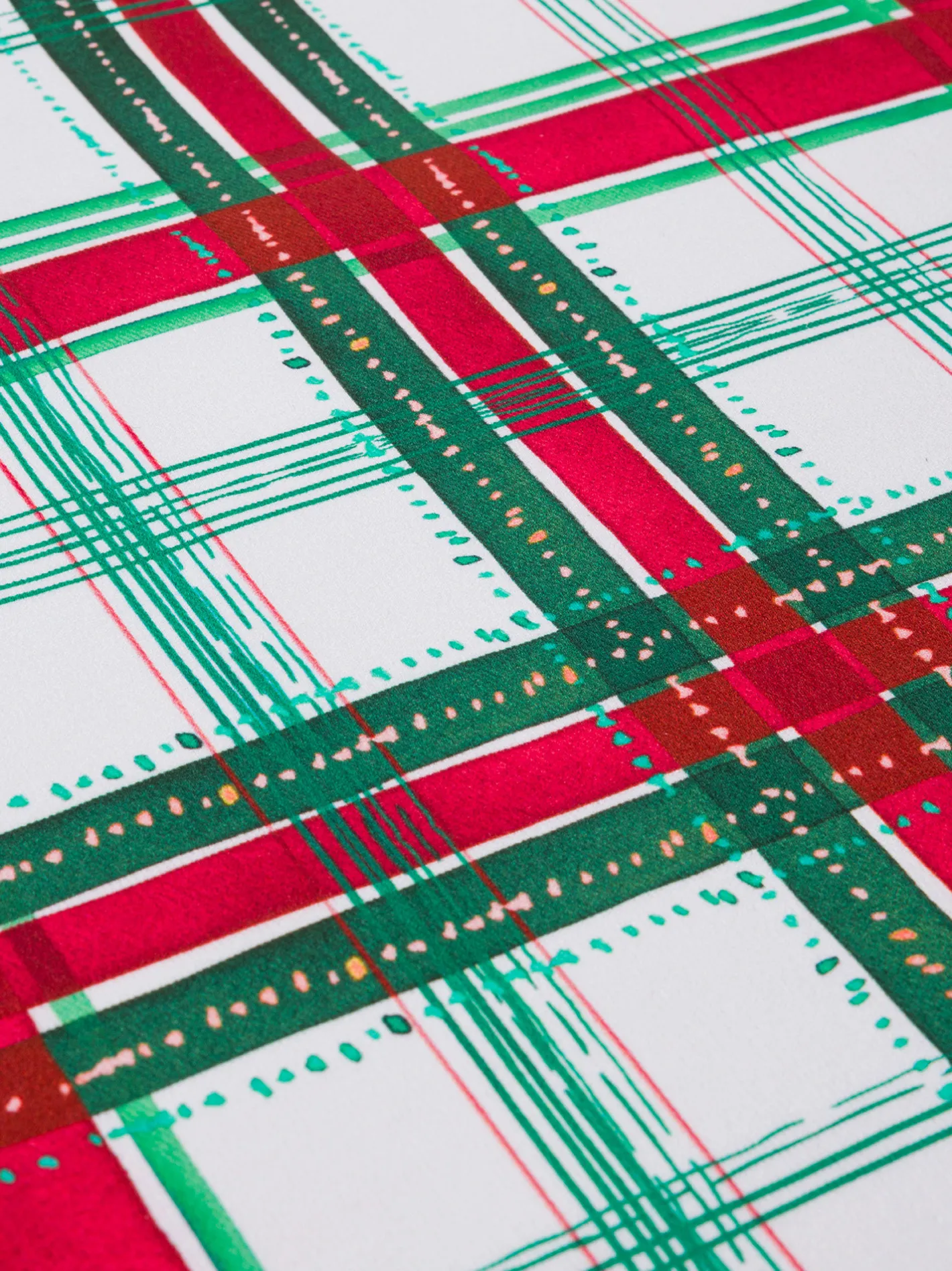 coincasa Tovaglie E Runner Natalizi|Runner twill di cotone stampa tartan Multicolor