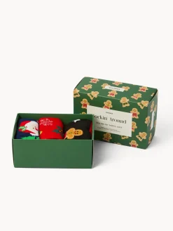 coincasa Altre Decorazioni Natalizie|Set 3 calzini natalizi con box regalo Multicolor