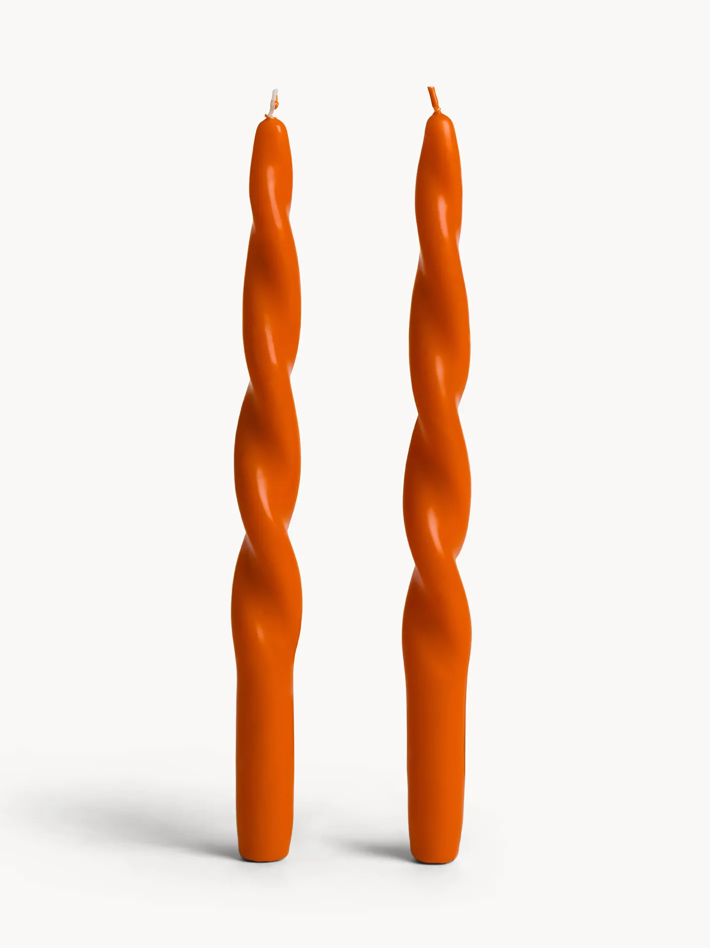 coincasa Candele E Diffusori|Set 2 candele torchon Arancione