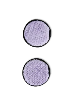 coincasa Accessori Bagno|Biancheria Bagno|Set 2 dischetti levatrucco riutilizzabili Viola