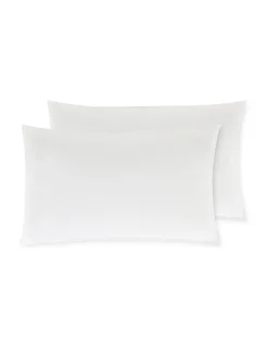 society limonta Biancheria Da Letto|Federe E Copricuscini|Set 2 federe percalle di cotone stampato Special Capsule SOCIETY Made in Italy per Coincasa Bianco