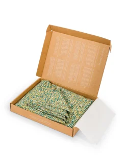 society limonta Biancheria Da Letto|Federe E Copricuscini|Set 2 federe percalle di cotone stampato Special Capsule SOCIETY Made in Italy per Coincasa Verde