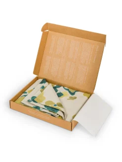 society limonta Biancheria Da Letto|Federe E Copricuscini|Set 2 federe percalle di cotone stampato Special Capsule SOCIETY Made in Italy per Coincasa Beige