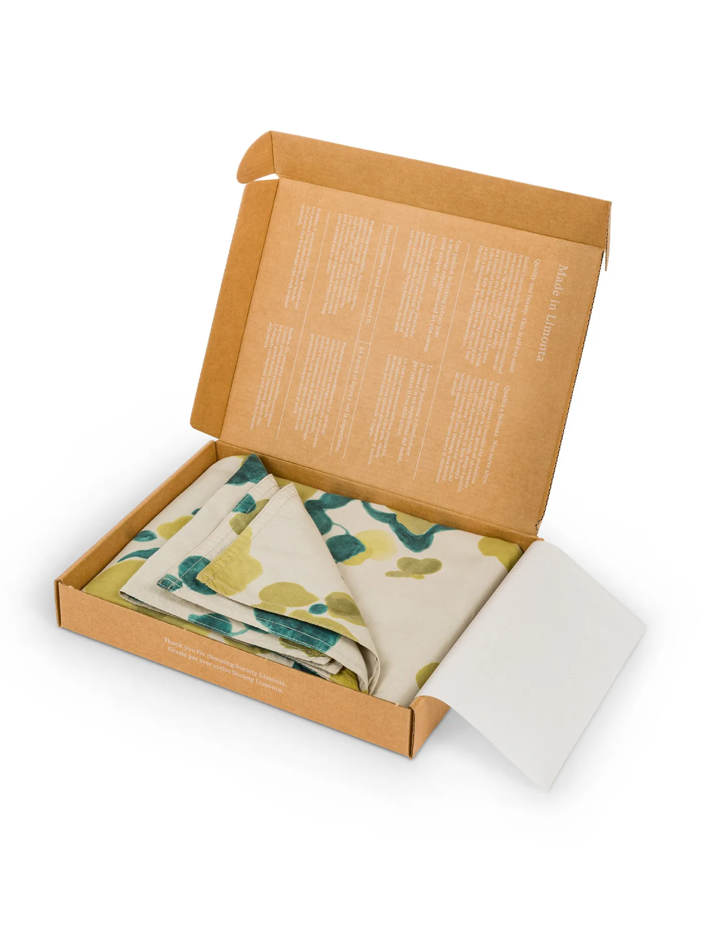 society limonta Biancheria Da Letto|Federe E Copricuscini|Set 2 federe percalle di cotone stampato Special Capsule SOCIETY Made in Italy per Coincasa Beige