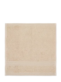 coincasa Asciugamani|Biancheria Bagno|Set 2 lavette puro cotone tinta unita Zefiro Beige