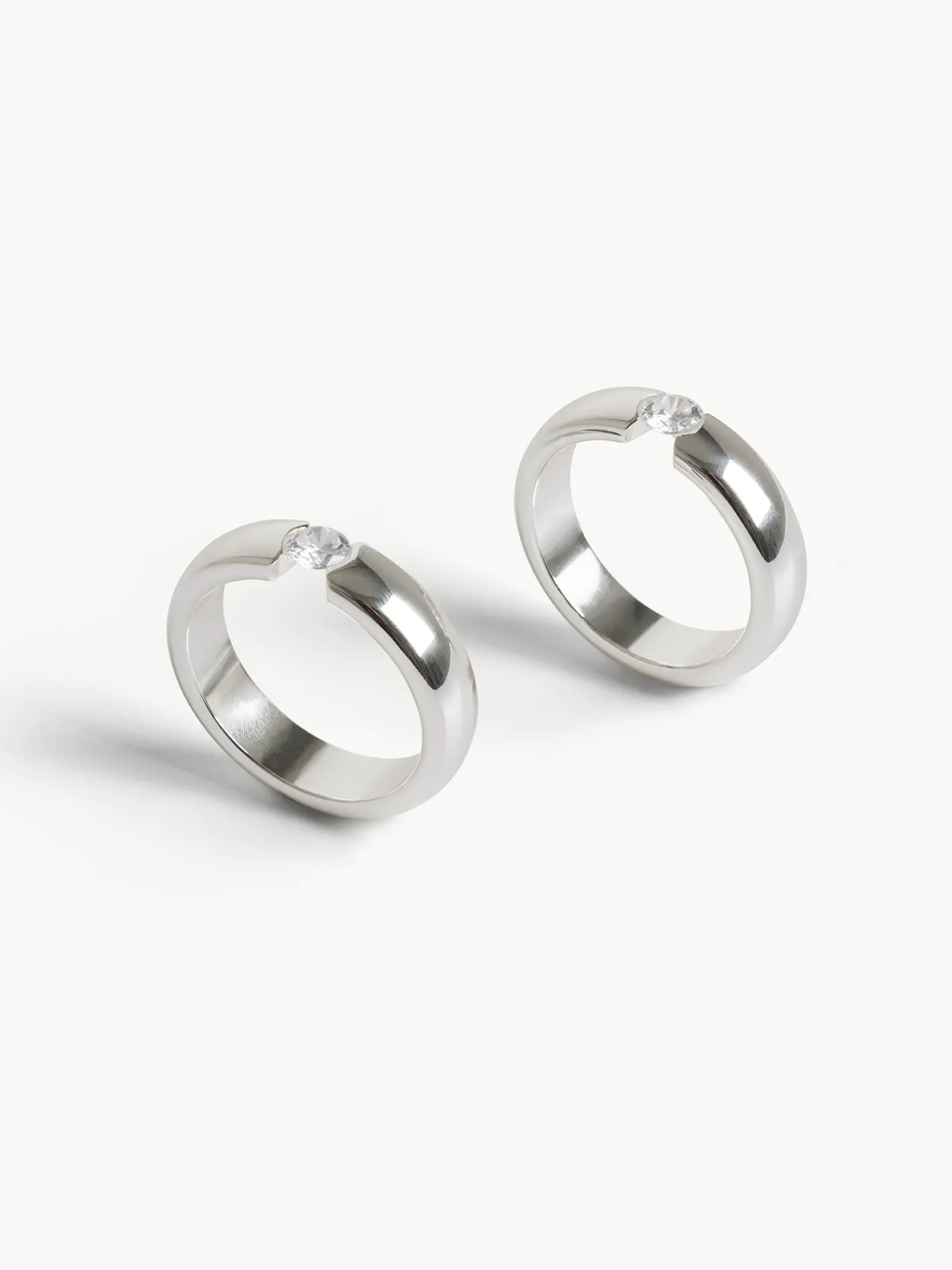 coincasa Accessori E Utensili Cucina|Set 2 portatovaglioli in silver plated Grigio