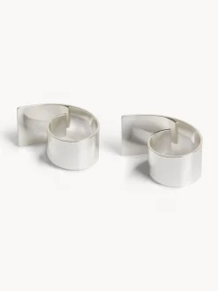 coincasa Accessori E Utensili Cucina|Set 2 portatovaglioli in silver plated Grigio