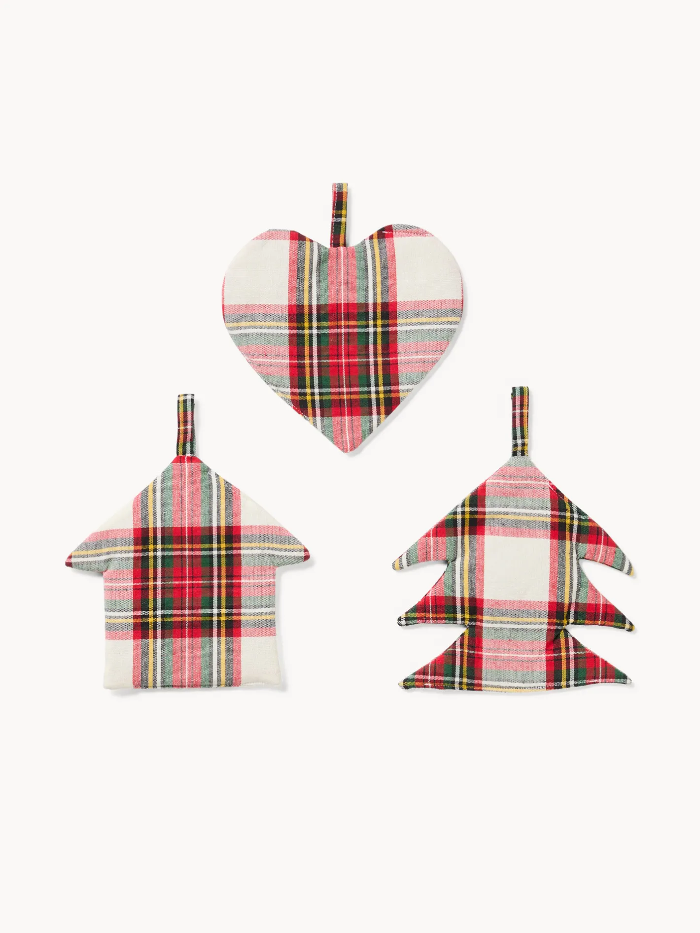 coincasa Accessori E Utensili Cucina|Set 3 presine natalizie tartan Multicolor