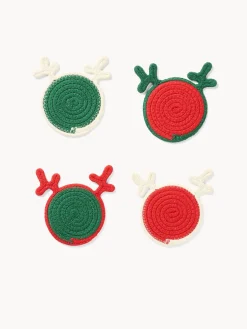 coincasa Accessori E Utensili Cucina|Set 4 sottobicchieri renna Multicolor