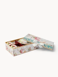 coincasa Tazze, Mug E Tazzine|Tazze, Mug E Tazzine Natalizie|Set 2 tazze caffè in new bone china Babbo Natale vintage Bianco