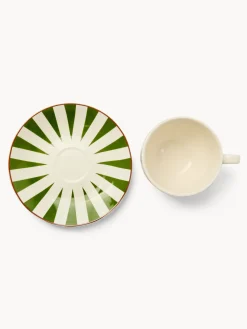 coincasa Tazze, Mug E Tazzine|Tazze, Mug E Tazzine Natalizie|Set 4 tazze tè in new bone china a righe Multicolor