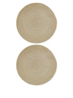 coincasa Biancheria Da Tavola|Tovagliette|Set 2 tovagliette trama intrecciata Oro