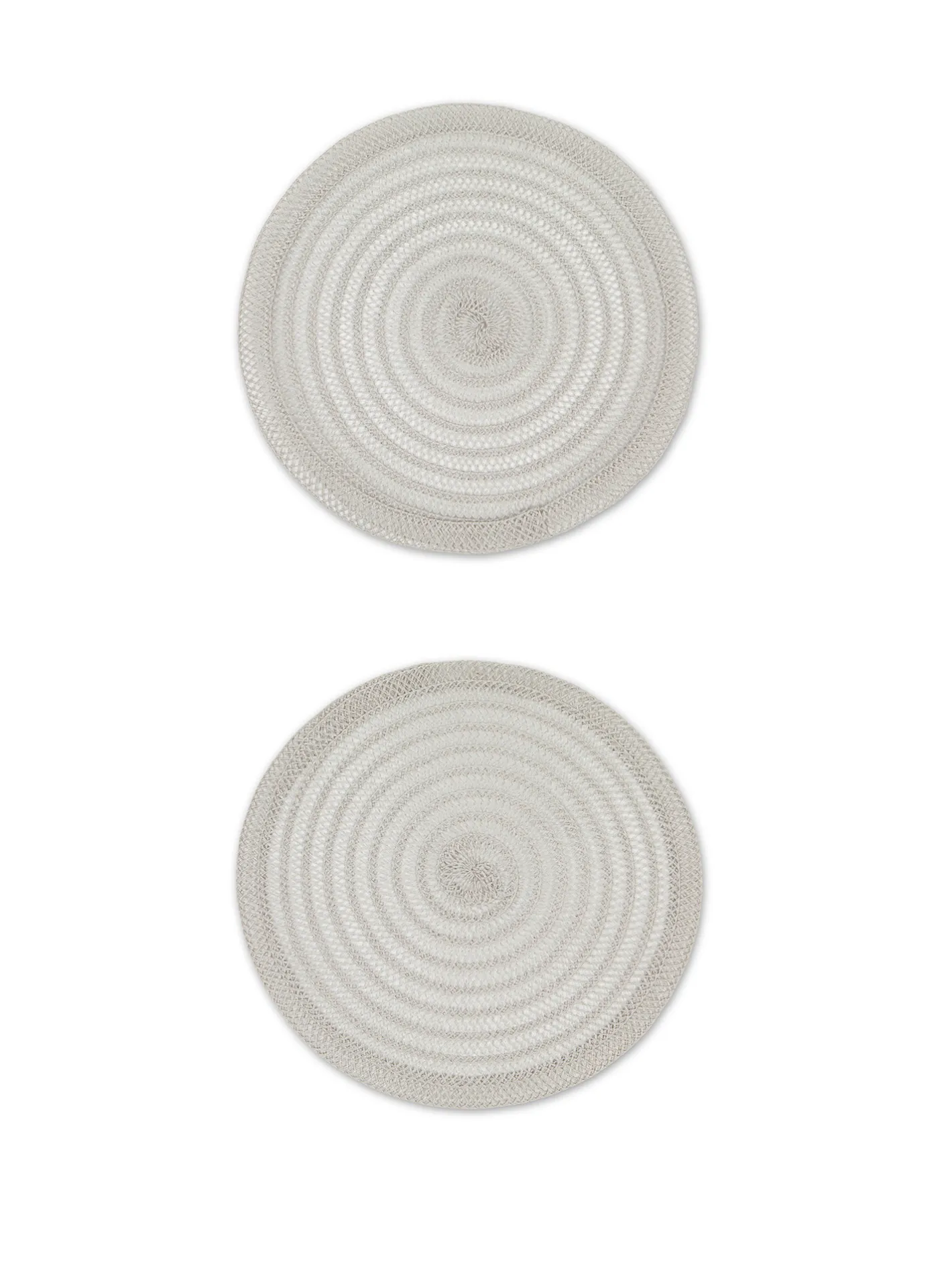 coincasa Biancheria Da Tavola|Tovagliette|Set 2 tovagliette trama intrecciata Grigio