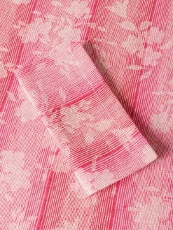 coincasa Biancheria Da Tavola|Tovaglie E Tovaglioli|Set 2 tovaglioli in puro lino motivo floreale Rosa