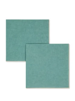 coincasa Biancheria Da Tavola|Tovaglie E Tovaglioli|Set 2 tovaglioli misto lino tinta unita Verde acqua