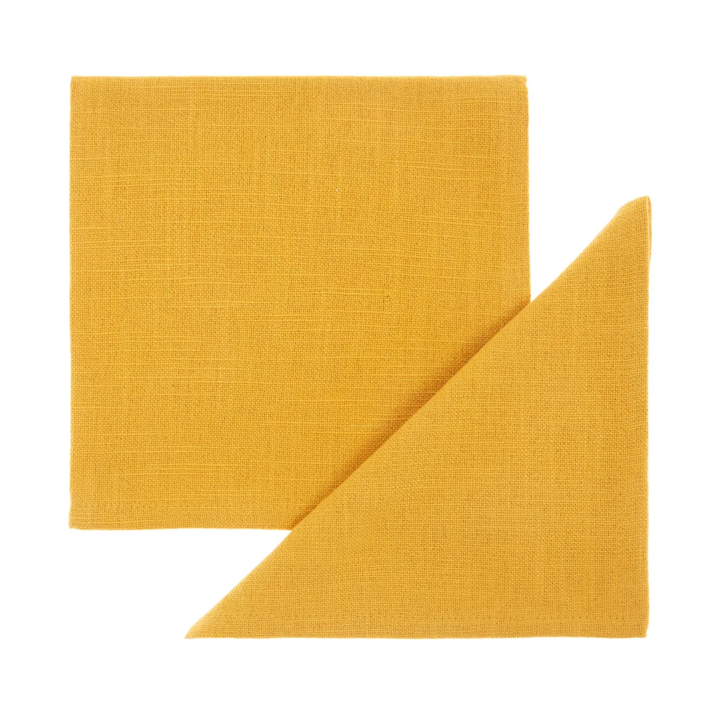 coincasa Biancheria Da Tavola|Tovaglie E Tovaglioli|Set 2 tovaglioli puro cotone fiamamto tinta unita Giallo ocra