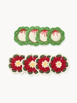 coincasa Accessori E Utensili Cucina|Set di 4 sottobicchieri crochet in puro cotone Multicolor