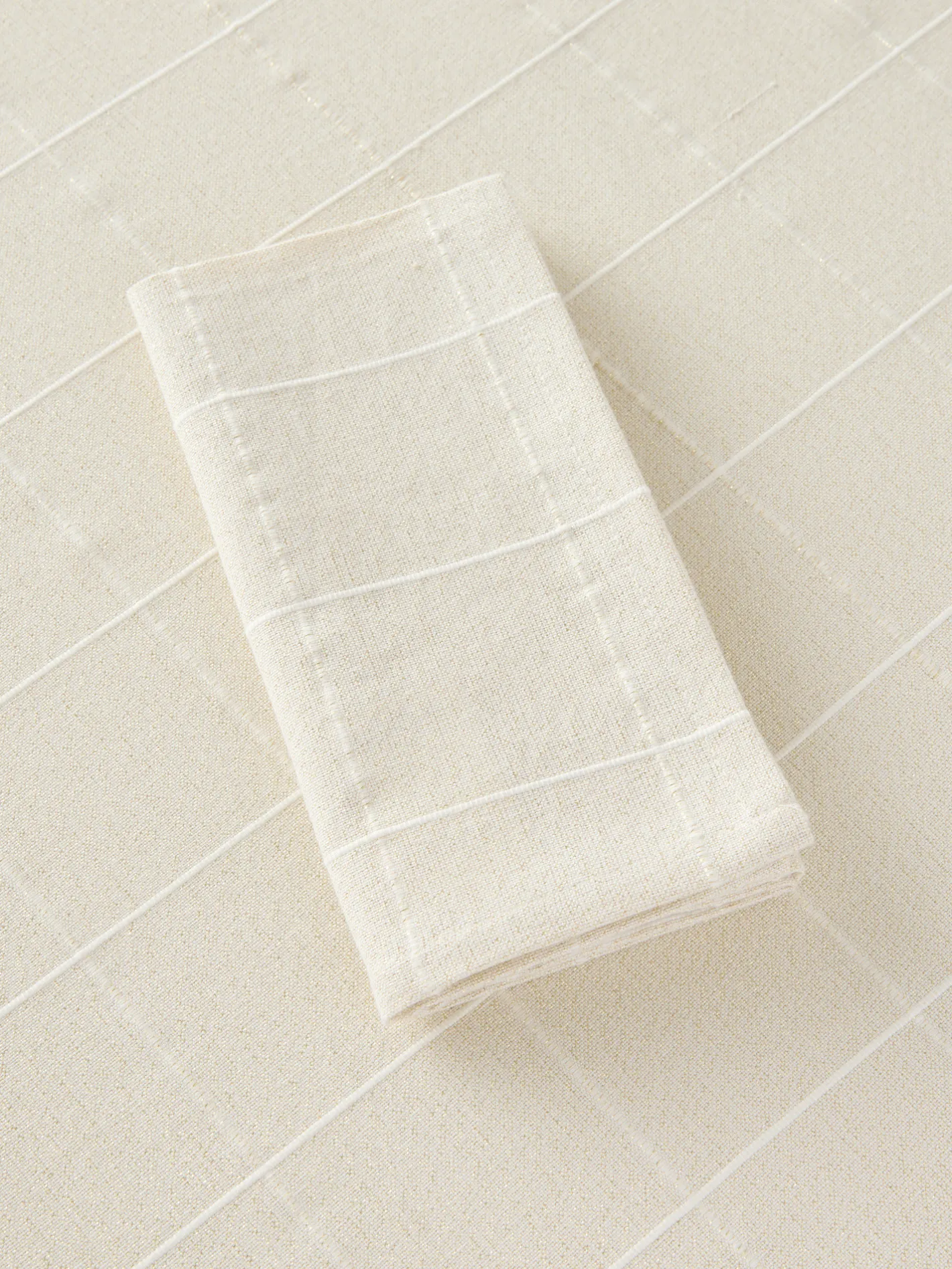 coincasa Tovaglie E Tovaglioli|Tovaglie E Runner Natalizi|Set di 2 tovaglioli in cotone e lurex motivo check Oro