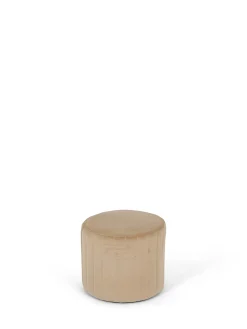 coincasa Divani Poltrone E Pouf|Set poltrona e sgabello in velluto Round Beige