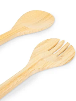 coincasa Posate|Set posate insalata bamboo Naturale