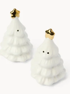 coincasa Accessori E Utensili Cucina|Set sale e pepe in ceramica ad alberello Bianco