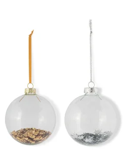 coincasa Palline|Sfera in vetro decorata a mano Trasparente