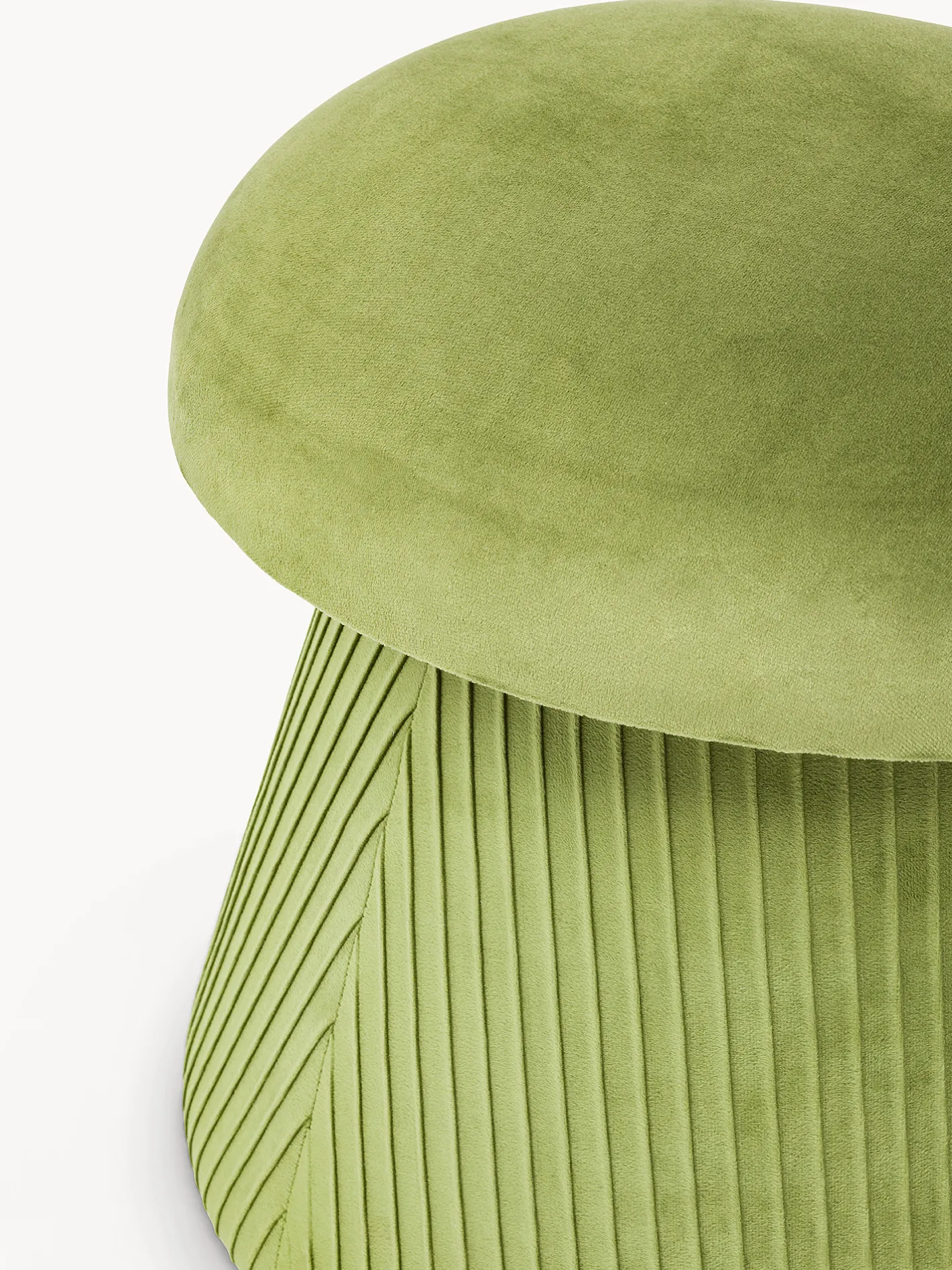 coincasa Sedie E Sgabelli|Sgabello in velluto Mushroom Verde