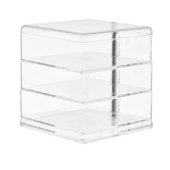 coincasa Accessori Bagno|Biancheria Bagno|Storage 3 ripiani in plastica Trasparente