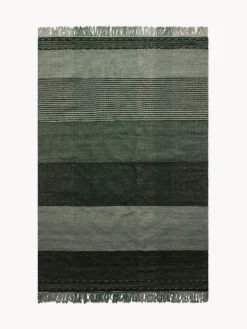 coincasa Tappeti|Tappeti Soggiorno|Tappeto artigianale a fasce in misto lana Verde