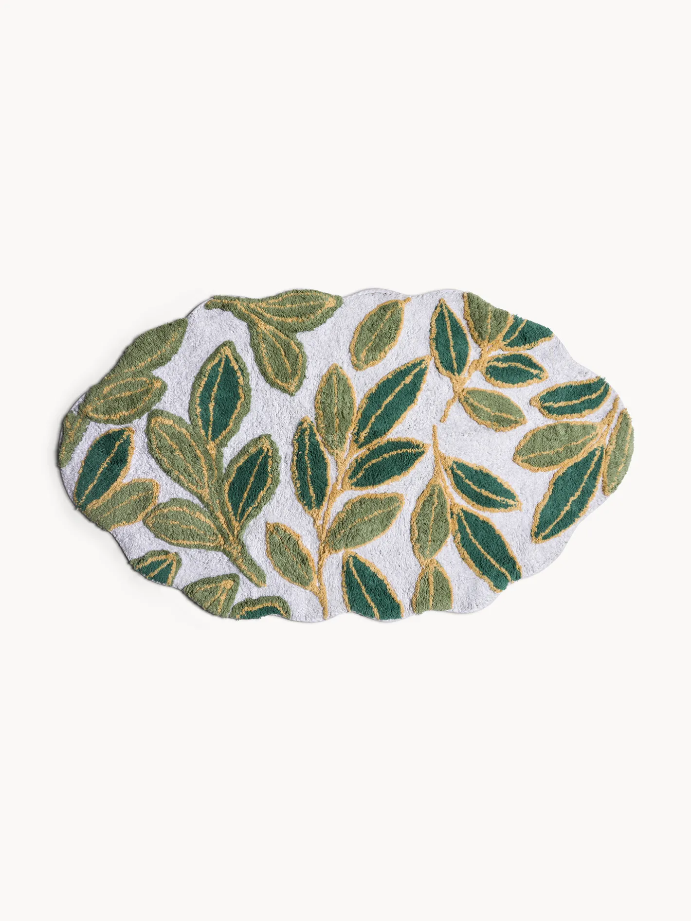 coincasa Tappeti Bagno|Tappeto bagno i pile di cotone taftato Verde