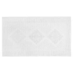 coincasa Tappeti Bagno|Biancheria Bagno|Tappeto bagno pelo corto jacquard Bianco