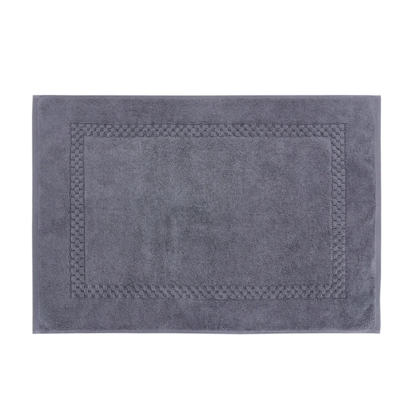 coincasa Tappeti Bagno|Biancheria Bagno|Tappeto bagno puro cotone tinta unita Thermae Grigio scuro