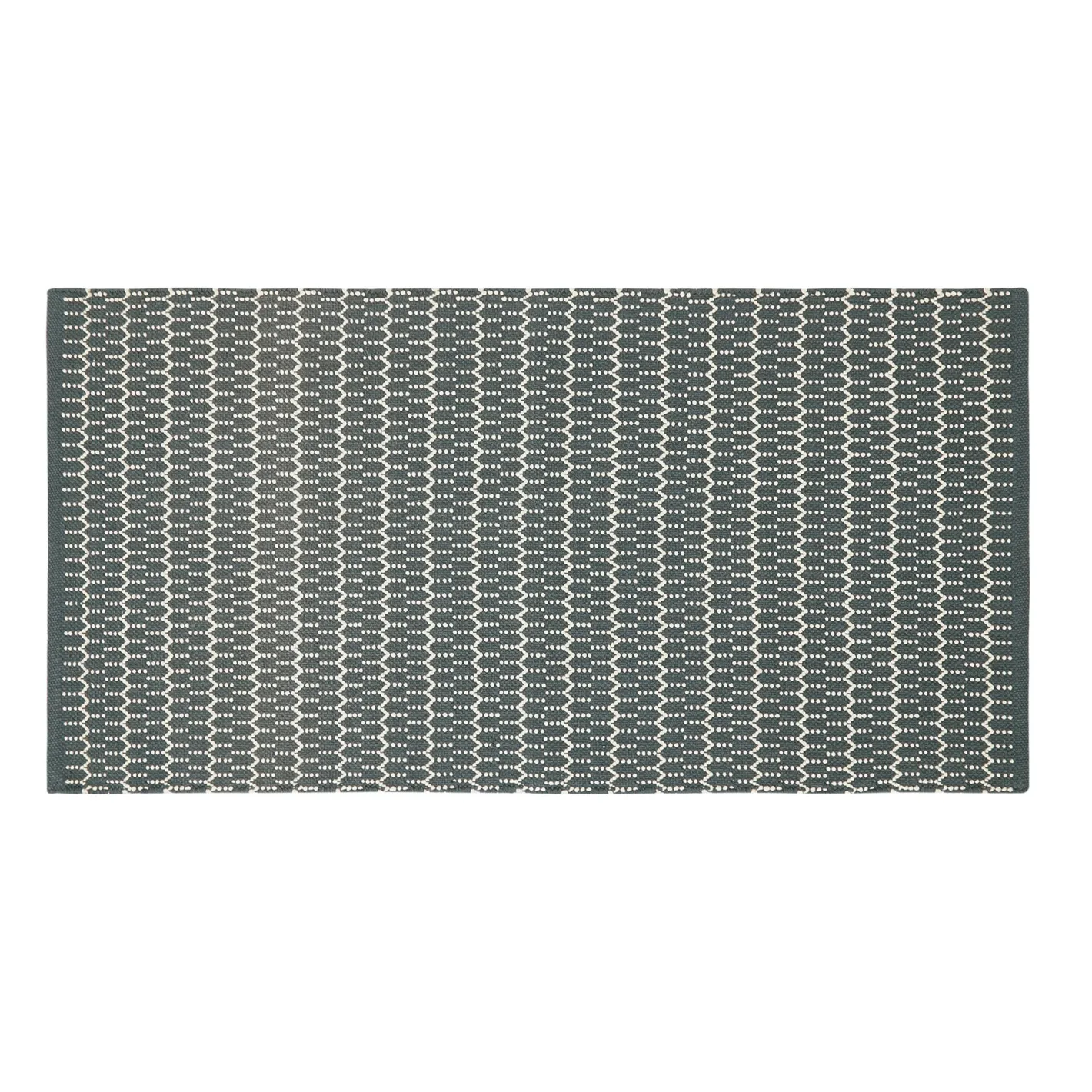 coincasa Tappeti Cucina|Tappeto cucina in cotone trama jacquard Bianco/Grigio