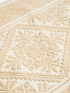 coincasa Tappeti Cucina|Tappeto da cucina sardo in puro cotone tinta unita Beige