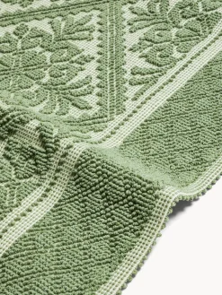 coincasa Tappeti Cucina|Tappeto da cucina sardo in puro cotone tinta unita Verde