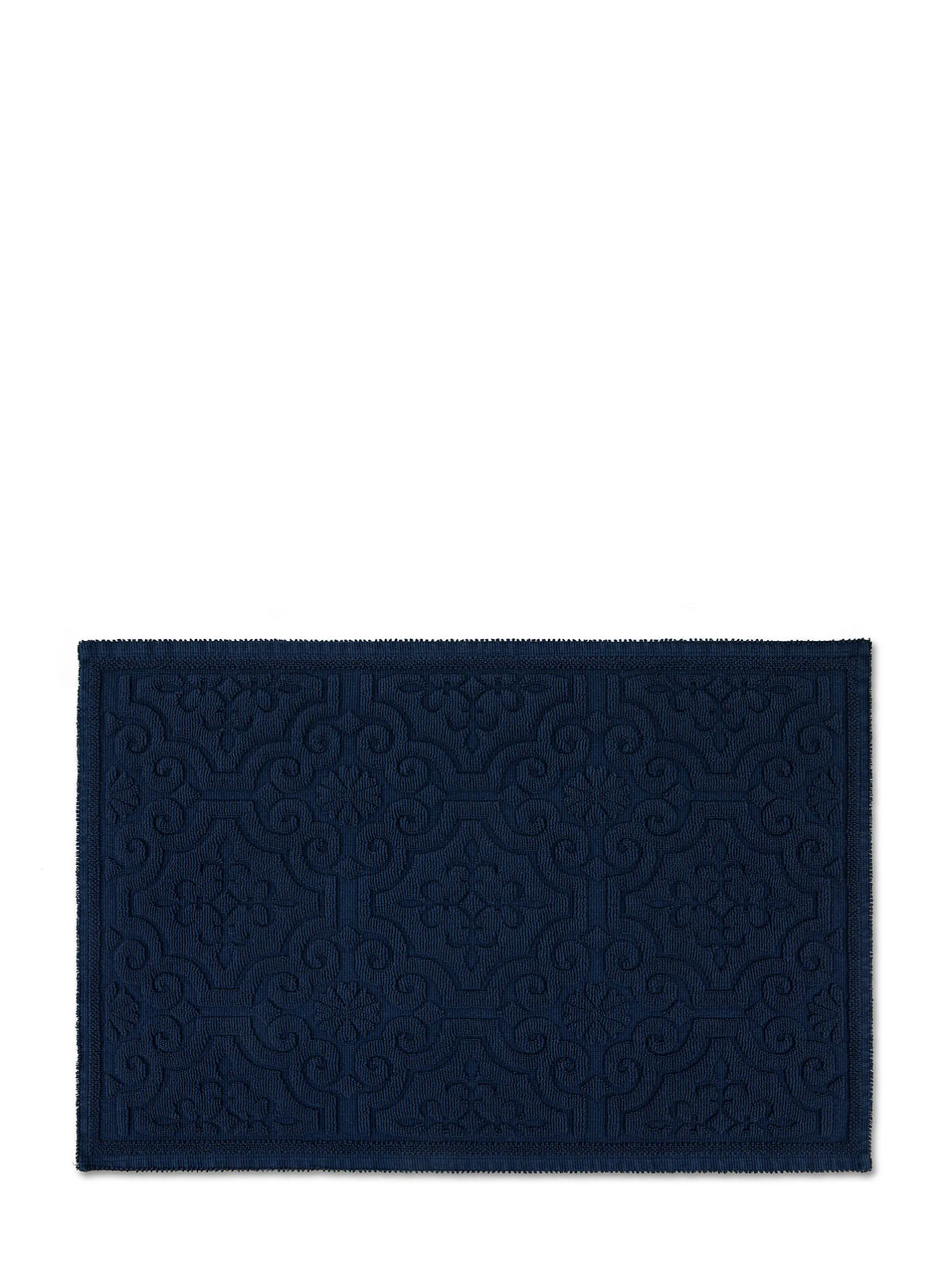 coincasa Tappeti Bagno|Biancheria Bagno|Tappeto doccia cotone tinta unita Zefiro Blu scuro