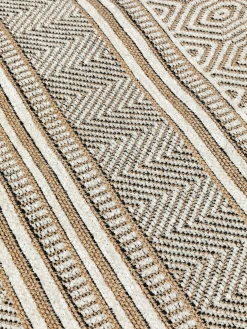 coincasa Tappeti|Tappeti Soggiorno|Tappeto in misto cotone motivo geometrico Grigio