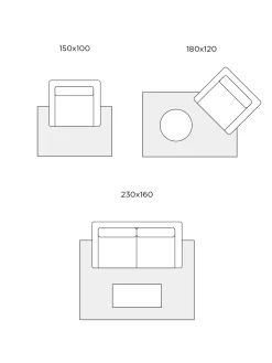 coincasa Tappeti|Tappeti Soggiorno|Tappeto motivo geometrico Azzurro chiaro