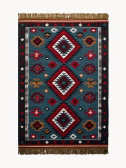 coincasa Tappeti|Tappeti Soggiorno|Tappeto stile Navajo con motivo geometrico e frange Multicolor