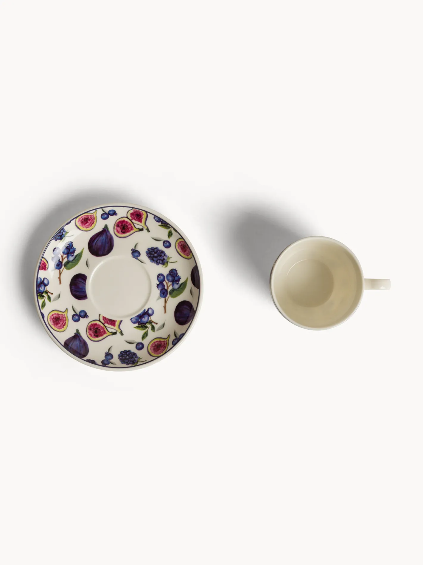 coincasa Tazze, Mug E Tazzine|Tazza caffè new bone china motivo fichi Multicolor