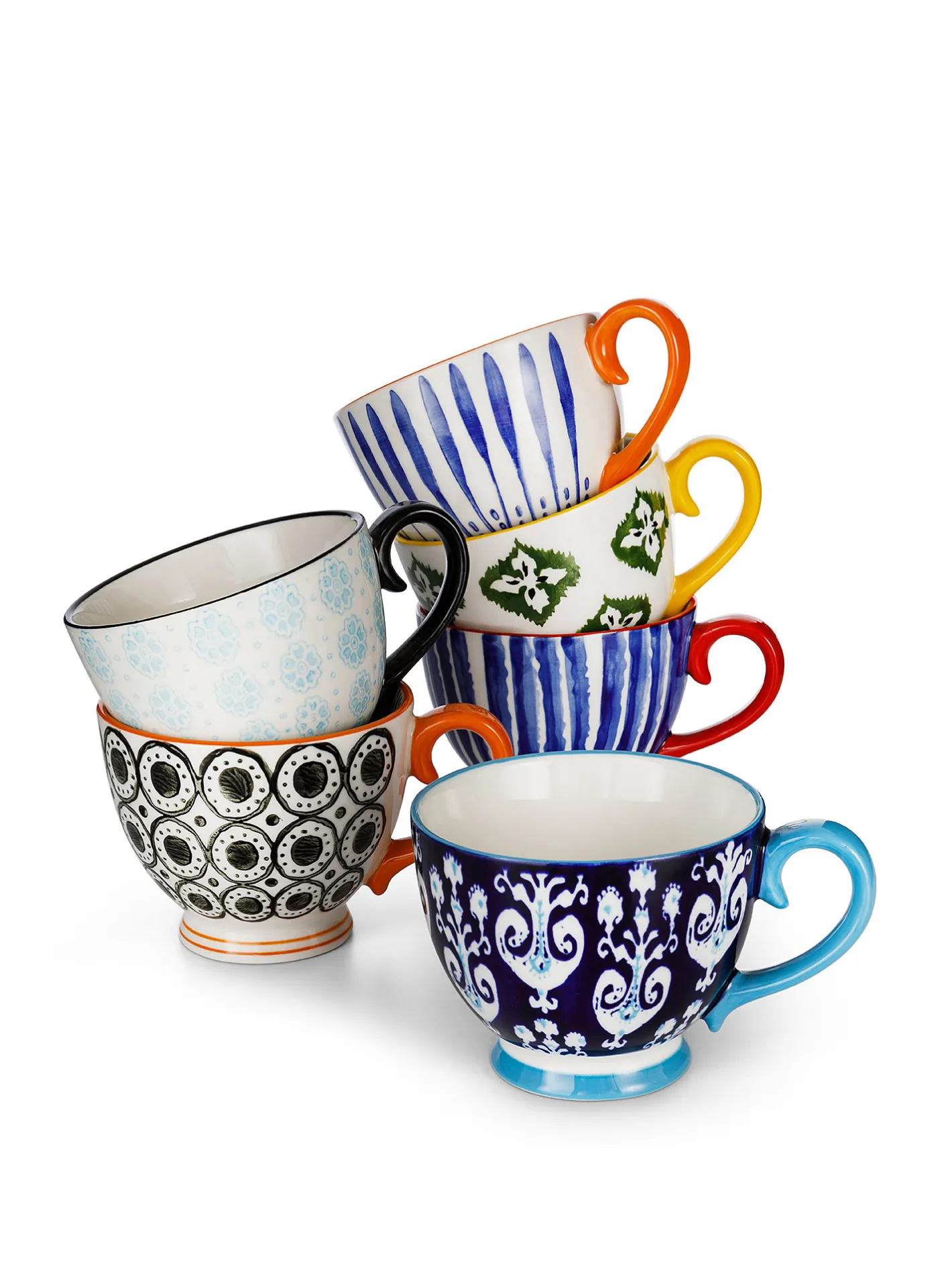 coincasa Tazze, Mug E Tazzine|Tazza da colazione ceramica e Multicolor