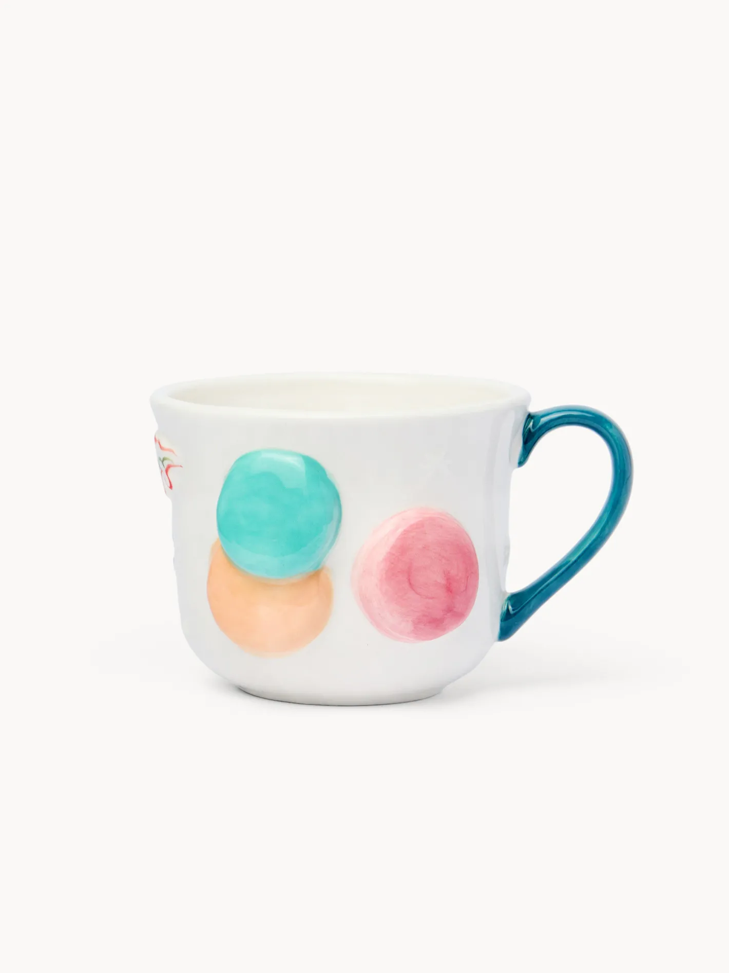 coincasa Tazze, Mug E Tazzine|Tazze, Mug E Tazzine Natalizie|Tazza da colazione in ceramica motivo macarons Bianco